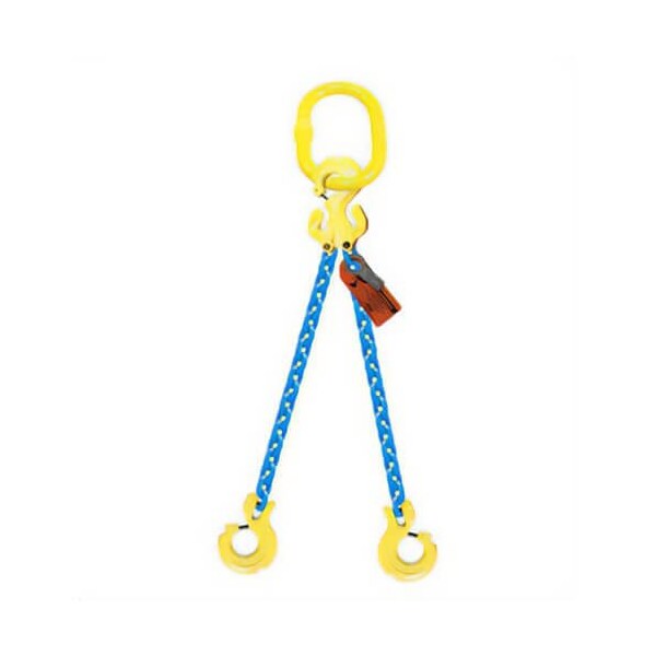 Grabiq Double Leg 7/32 in Adjstbl Chain Slng TG2-CL, 8ft L, 5500lb WLL G-7/32-TG2-CL-08 - main